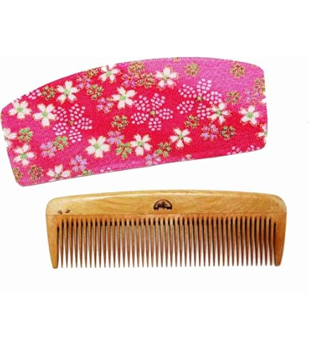 Amazon | Ladruph つげ櫛 うさぎ 開運 収納ケース付き 天然 本つげ